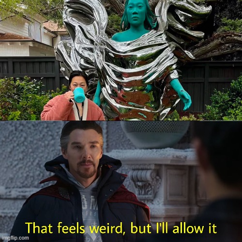 wizard statue | image tagged in wizards,marvel,dr strange,mark zuckerberg,zuckerberg,statue | made w/ Imgflip meme maker