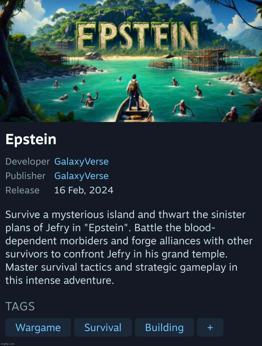 we got an epstein’s island game before gta6 | made w/ Imgflip meme maker