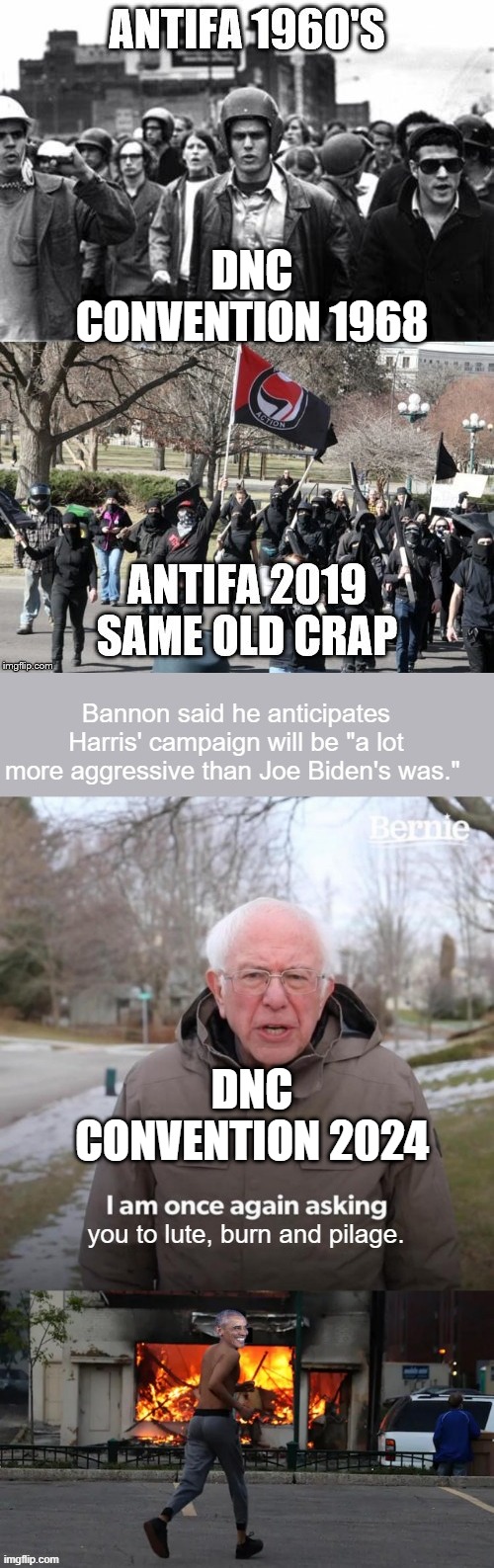 DNC CONVENTION 1968; DNC CONVENTION 2024 | made w/ Imgflip meme maker