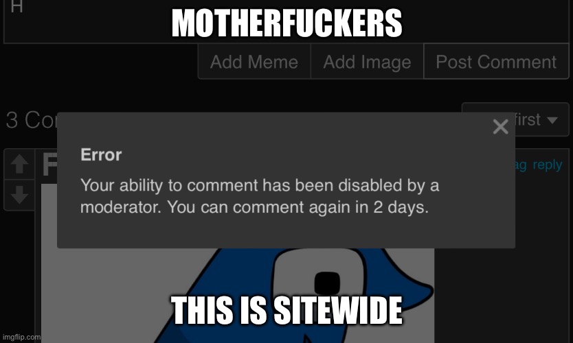 MOTHERFUCKERS; THIS IS SITEWIDE | made w/ Imgflip meme maker