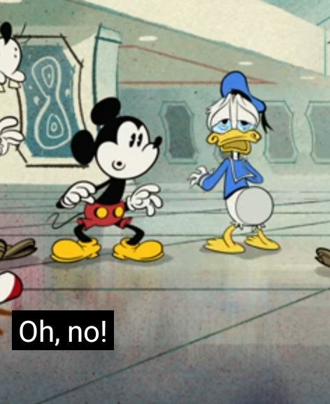 Oh no! (Donald Duck) Blank Meme Template