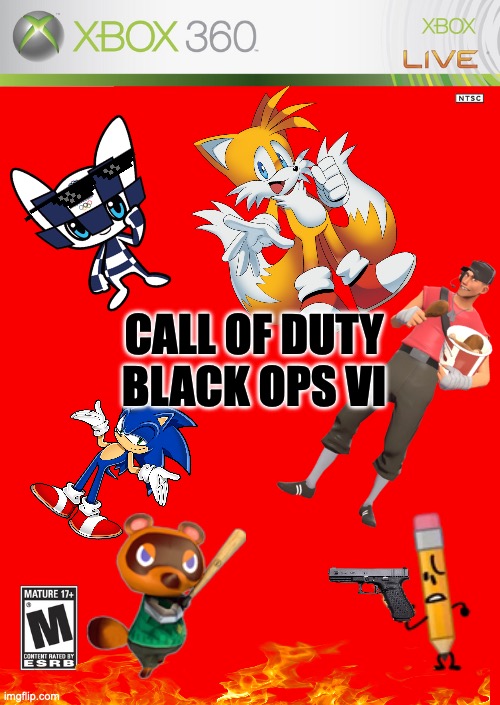 Black ops 6 Cover leaked, Very Sick | CALL OF DUTY BLACK OPS VI | image tagged in xbox 360 cover | made w/ Imgflip meme maker