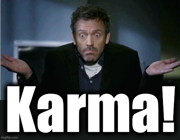 SHRUG | Karma! | image tagged in shrug | made w/ Imgflip meme maker