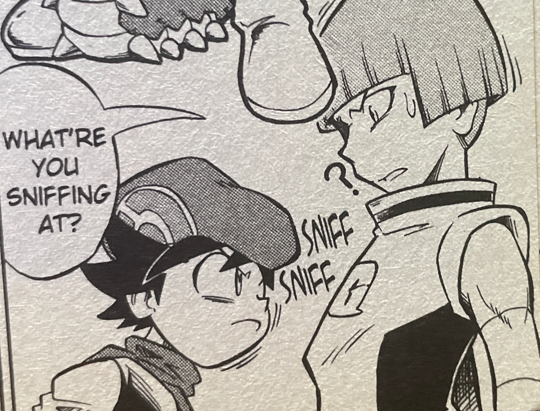 What're you sniffing at? Blank Meme Template