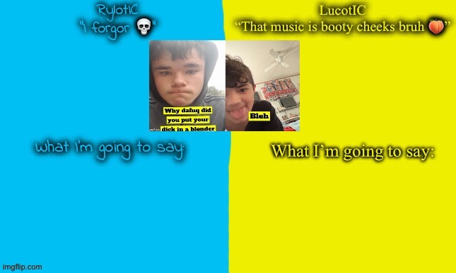 Emosnake and Luco shared announcement temp | image tagged in emosnake and luco shared announcement temp | made w/ Imgflip meme maker