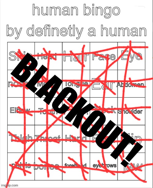 huh | BLACKOUT! | image tagged in huh | made w/ Imgflip meme maker