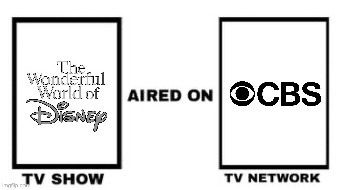 What if *WWoD Aired On CBS? | image tagged in disney,walt disney,cbs,tv,tv show,movie | made w/ Imgflip meme maker