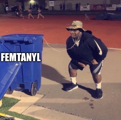 Black Man Listening To Trash | FEMTANYL | image tagged in black man listening to trash | made w/ Imgflip meme maker