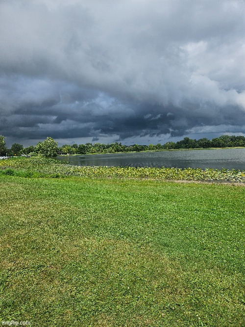 DARK MID-DAY AT THE LAKE | image tagged in lake,kayak | made w/ Imgflip meme maker