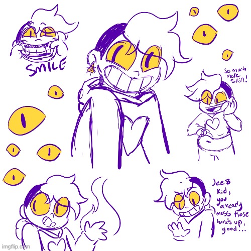 there's a thing going around rn where you draw yourself posessed by bill cipher | made w/ Imgflip meme maker