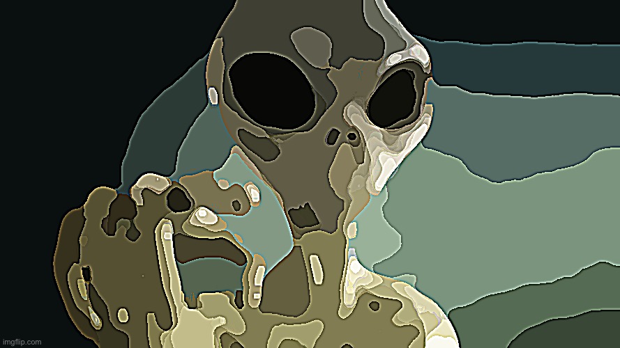 stupid fucking alien pointing at you | image tagged in alien pointing | made w/ Imgflip meme maker