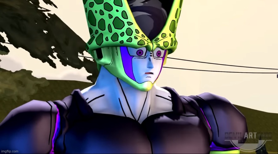 Perfect Cell concerned | image tagged in perfect cell concerned | made w/ Imgflip meme maker