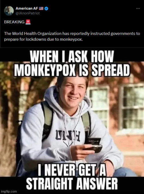 They're not being truthful | image tagged in monkeypox | made w/ Imgflip meme maker