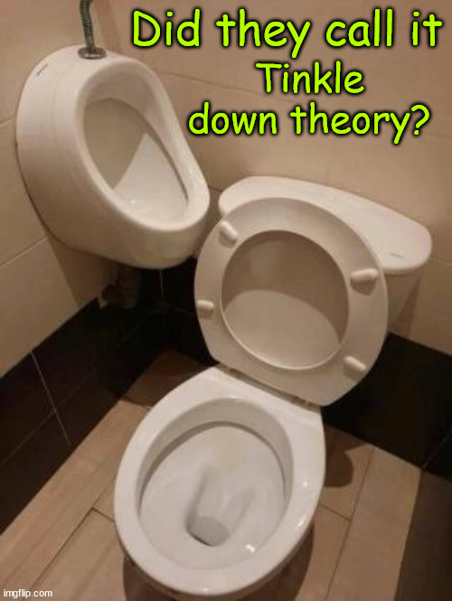 Creative plumbing | Tinkle down theory? Did they call it | image tagged in you had one job,creative plumbing | made w/ Imgflip meme maker