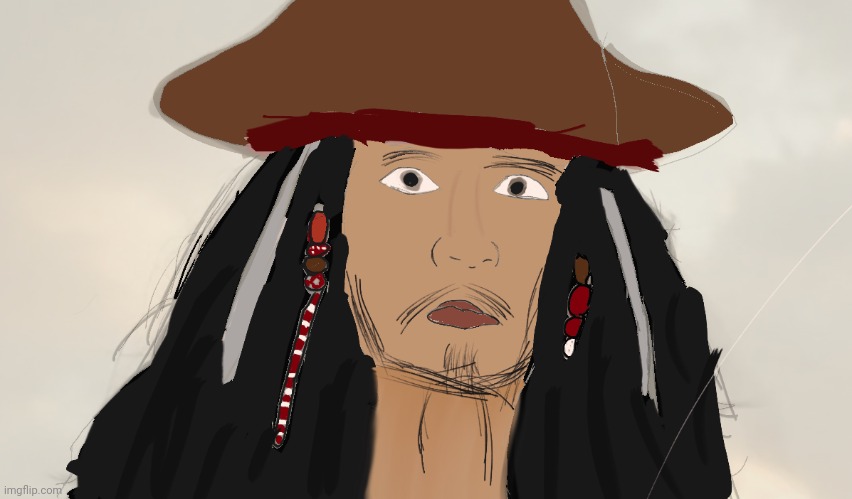 when you spend to much time watching the the movies | image tagged in digital art,jack sparrow | made w/ Imgflip meme maker