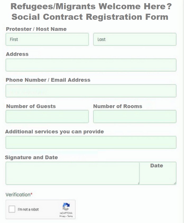 High Quality Social contract registration form Blank Meme Template