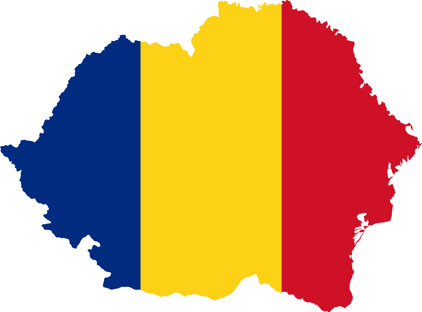 Flag map of Greater Romania Blank Meme Template