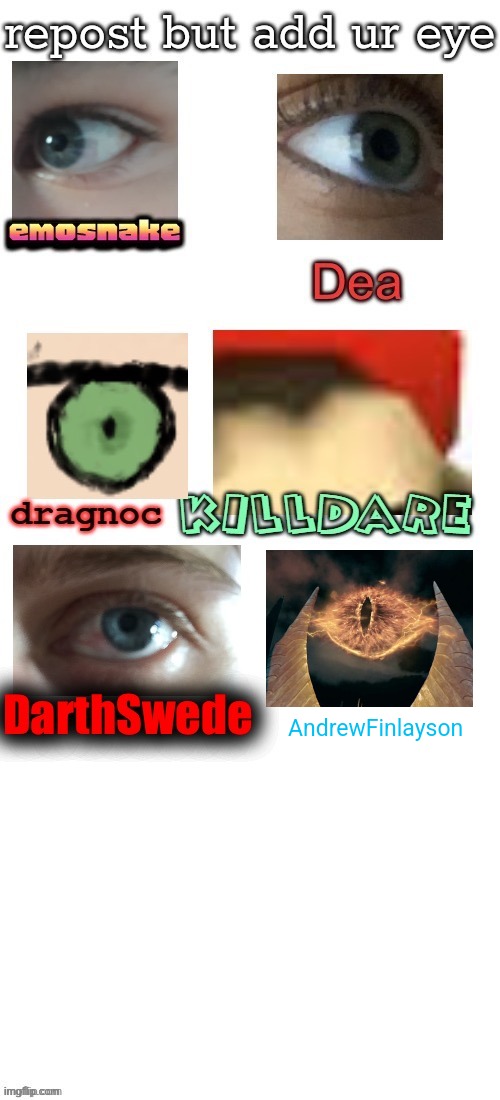 Eye in the sky | AndrewFinlayson | image tagged in eye of sauron,eye pupil expand,eye in the sky | made w/ Imgflip meme maker