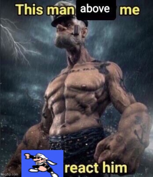 this man above me fish react him | image tagged in this man above me fish react him | made w/ Imgflip meme maker