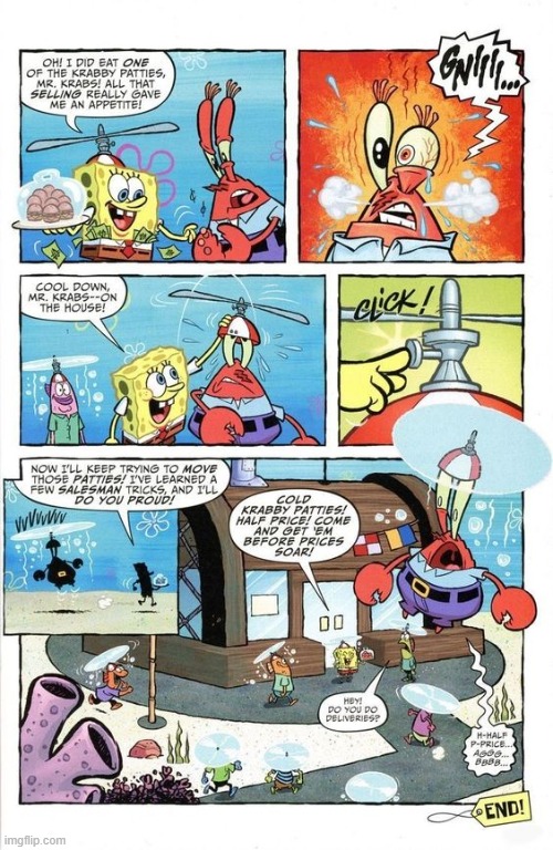 Bye Mr.Krabs | image tagged in spongebob,comics/cartoons,comics,memes | made w/ Imgflip meme maker