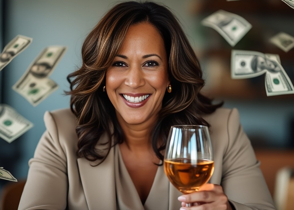 Kamala Drinking Blank Meme Template