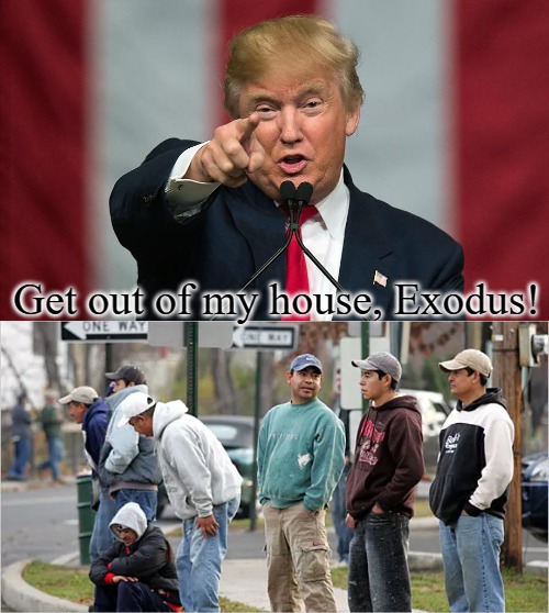 King of the Hill | Get out of my house, Exodus! | image tagged in donald trump birthday,slavic | made w/ Imgflip meme maker