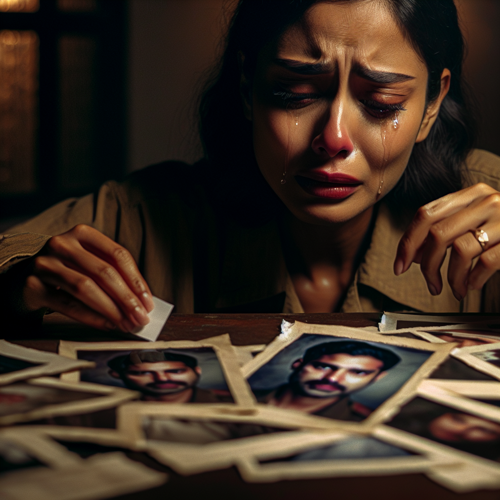 a woman sitting alone sad, thinking of her ex Blank Meme Template