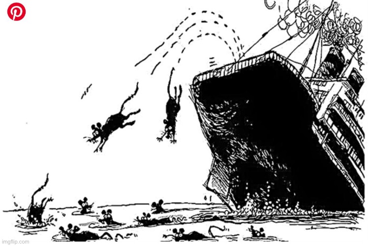 rats leaving a sinking ship - Imgflip