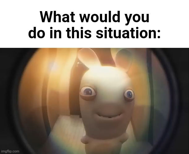 What would you do in this situation: | made w/ Imgflip meme maker