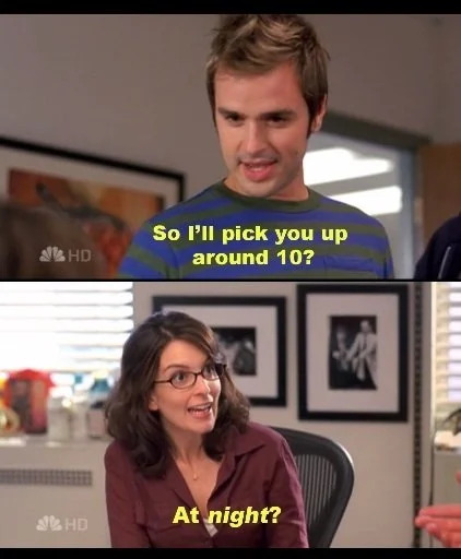 Liz Lemon At Night? Blank Meme Template