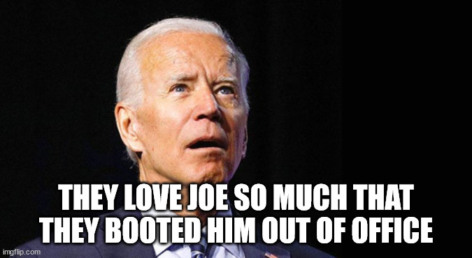 Hypocrites | THEY LOVE JOE SO MUCH THAT THEY BOOTED HIM OUT OF OFFICE | image tagged in confused joe biden,democracy haters | made w/ Imgflip meme maker