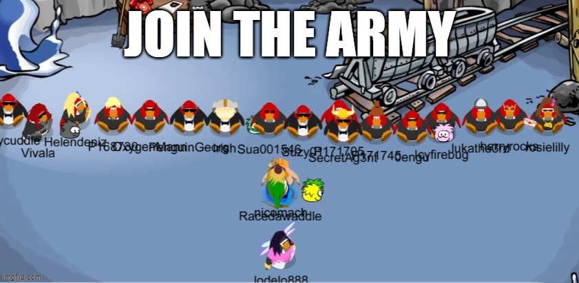 Join em | image tagged in club penguin,taaaaaaaaaaaaaaaaaaaaaags,oh wow are you actually reading these tags | made w/ Imgflip meme maker