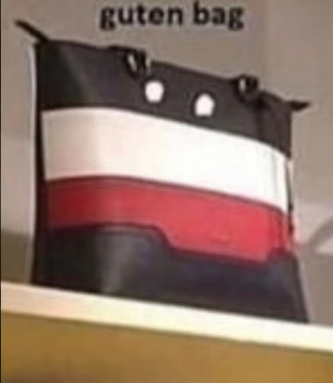 High Quality Guten bag Blank Meme Template