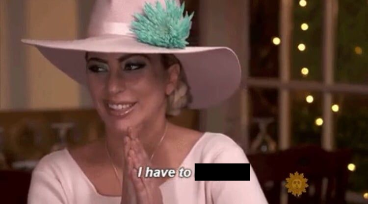 Lady Gaga I have to Blank Meme Template