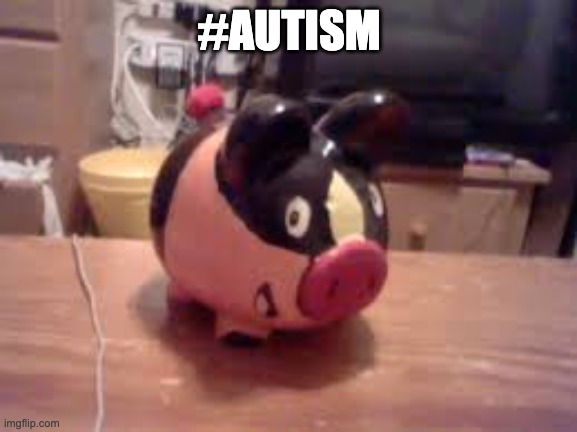 Tepig piggy bank (not mine lol) | #AUTISM | image tagged in tepig piggy bank not mine lol | made w/ Imgflip meme maker