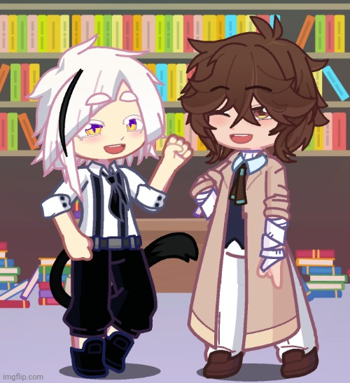 My pookies (atsushi and dazai) | made w/ Imgflip meme maker