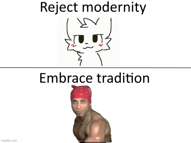 only real ones remember Ricardo Milos | image tagged in reject modernity embrace tradition | made w/ Imgflip meme maker