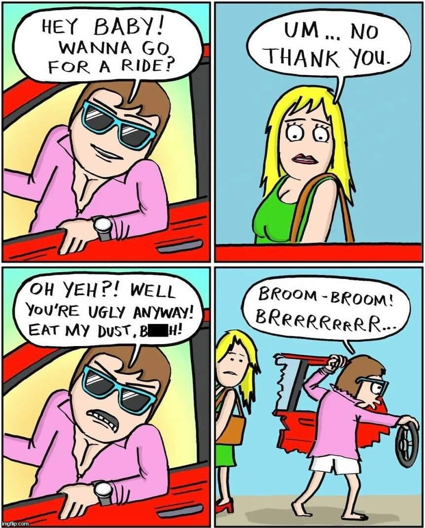 Go for a ride | image tagged in comics/cartoons | made w/ Imgflip meme maker