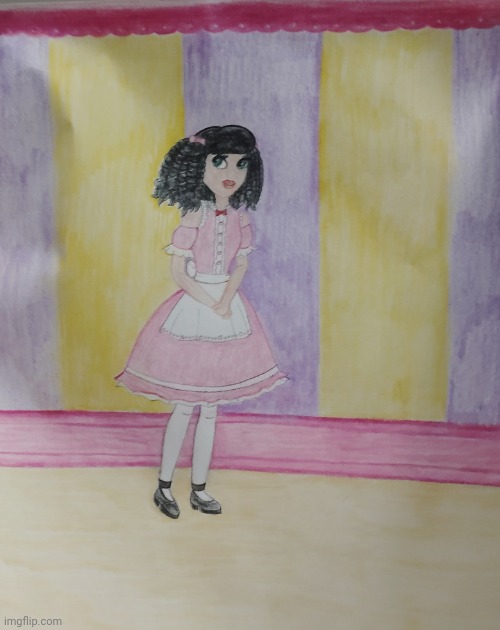 Vintage doll / coquette drawing | image tagged in drawing,art,doll,melanie martinez,vintage,feminine | made w/ Imgflip meme maker