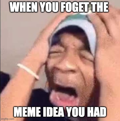 real | WHEN YOU FOGET THE; MEME IDEA YOU HAD | image tagged in flightreacts crying,memes,funny,funny memes,meme ideas,relatable memes | made w/ Imgflip meme maker