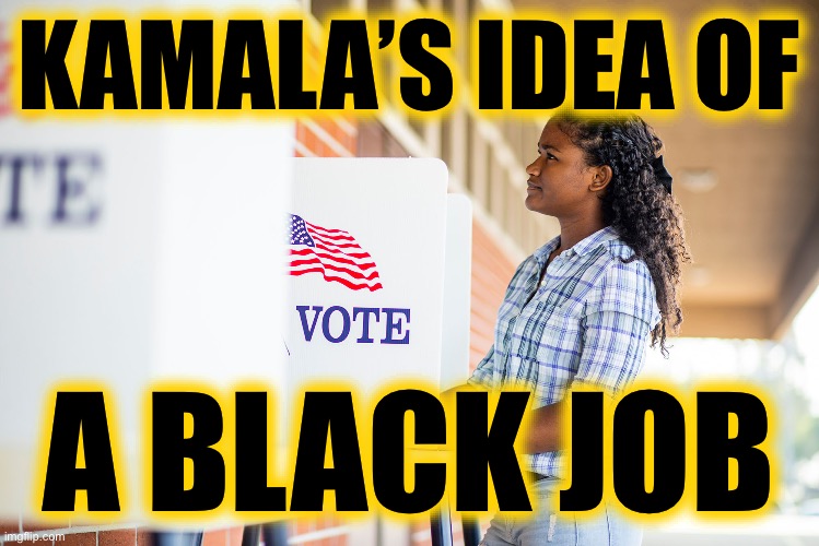 KAMALA’S IDEA OF A BLACK JOB | made w/ Imgflip meme maker