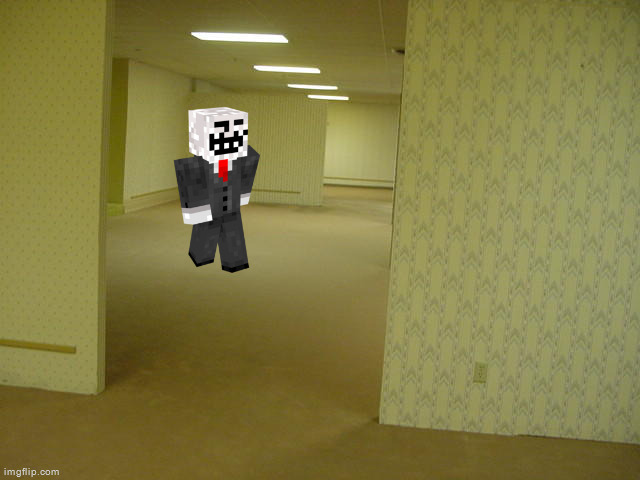 Watch out entities, the infamous griefer Popbob is in the Backrooms | image tagged in the backrooms | made w/ Imgflip meme maker