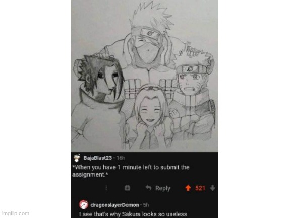 fr tho... | image tagged in blank white template,naruto memes,useless stuff | made w/ Imgflip meme maker