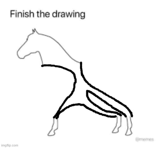 Finish the drawing | image tagged in finish the drawing | made w/ Imgflip meme maker