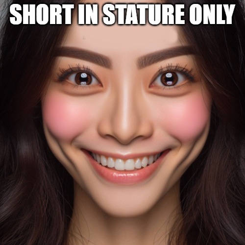 i know right? | SHORT IN STATURE ONLY | image tagged in i know right | made w/ Imgflip meme maker