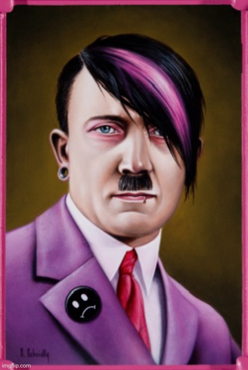 Emo hitler | image tagged in emo hitler | made w/ Imgflip meme maker