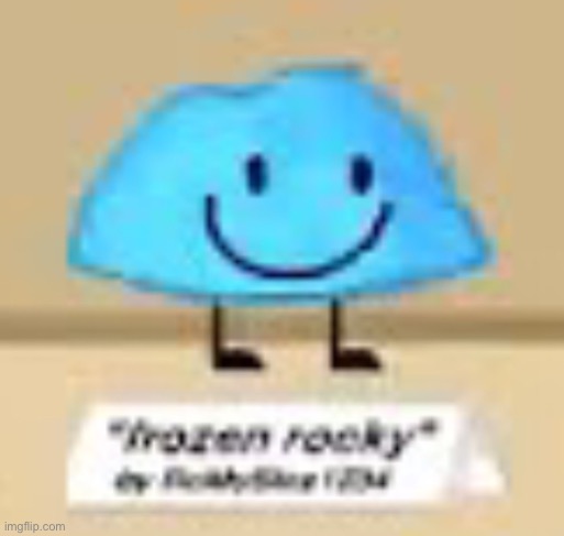 frozen rocky | image tagged in frozen rocky | made w/ Imgflip meme maker