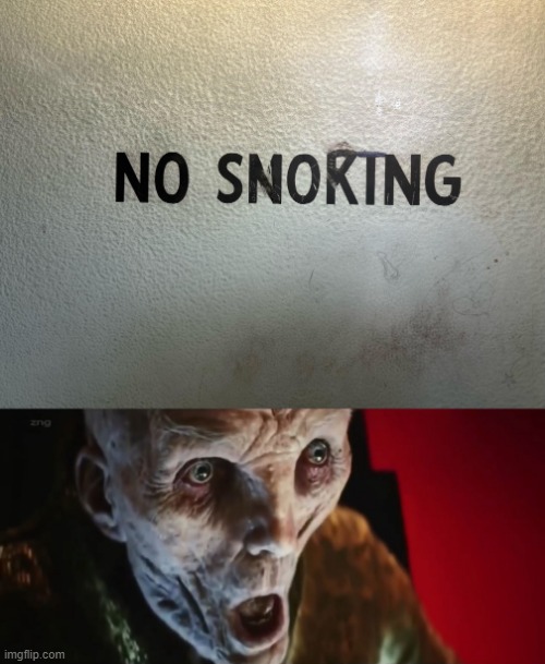 Snoke Does Not Approve | image tagged in surprised snoke | made w/ Imgflip meme maker