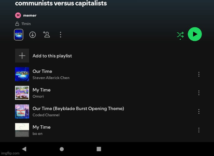 Add to playlist Blank Meme Template