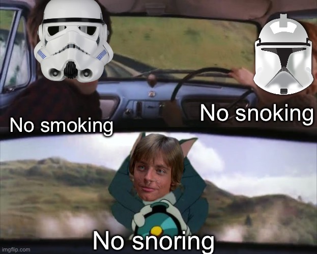 Tom chasing Harry and Ron Weasly | No snoking; No smoking; No snoring | image tagged in tom chasing harry and ron weasly | made w/ Imgflip meme maker